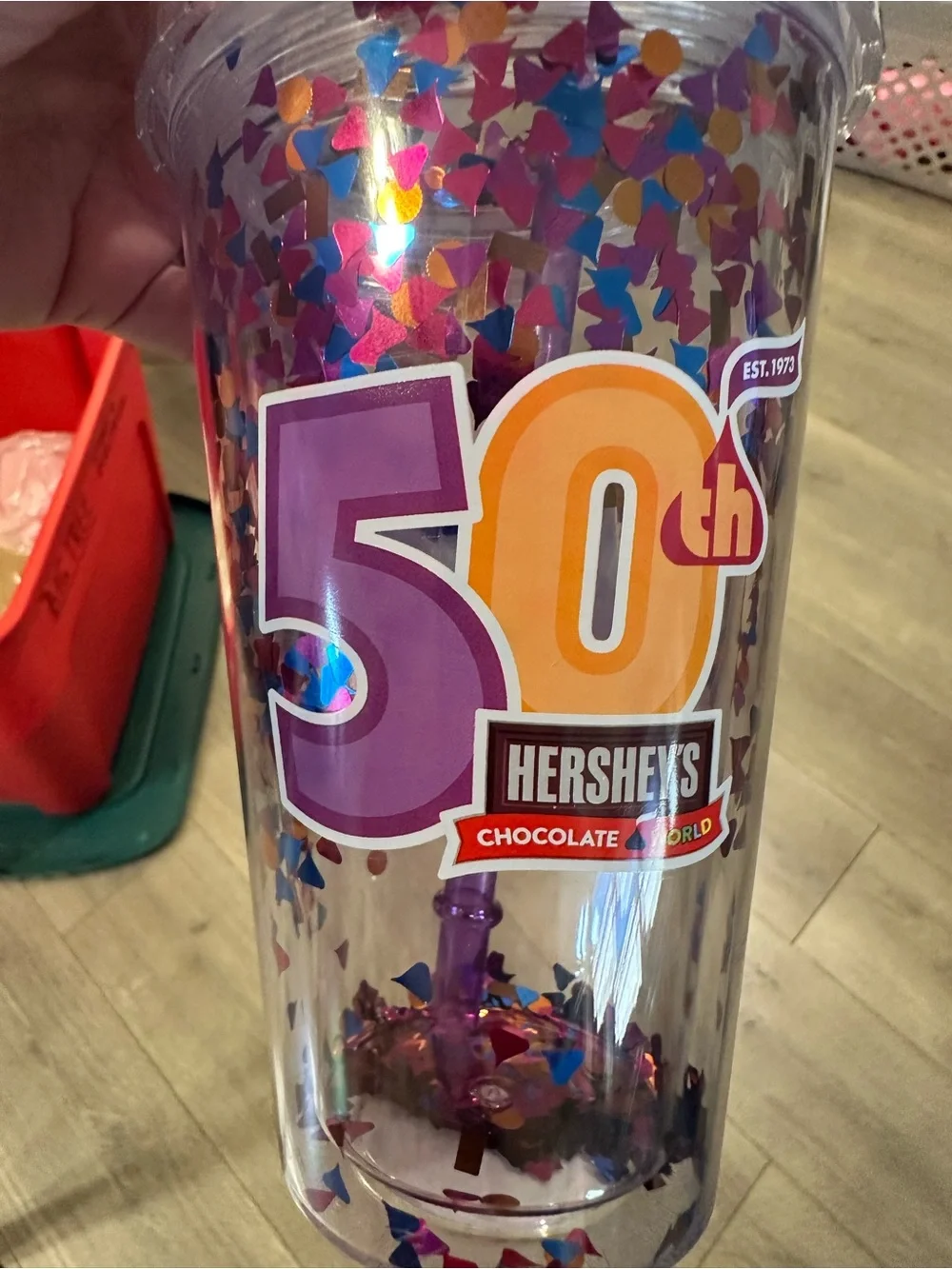 NWT Hershey Chocolate World Limited Edition 50th Anniversary Tumbler Sparkle Cup